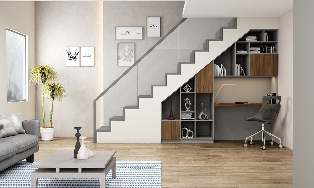 ban hoc duoi gam cau thang 